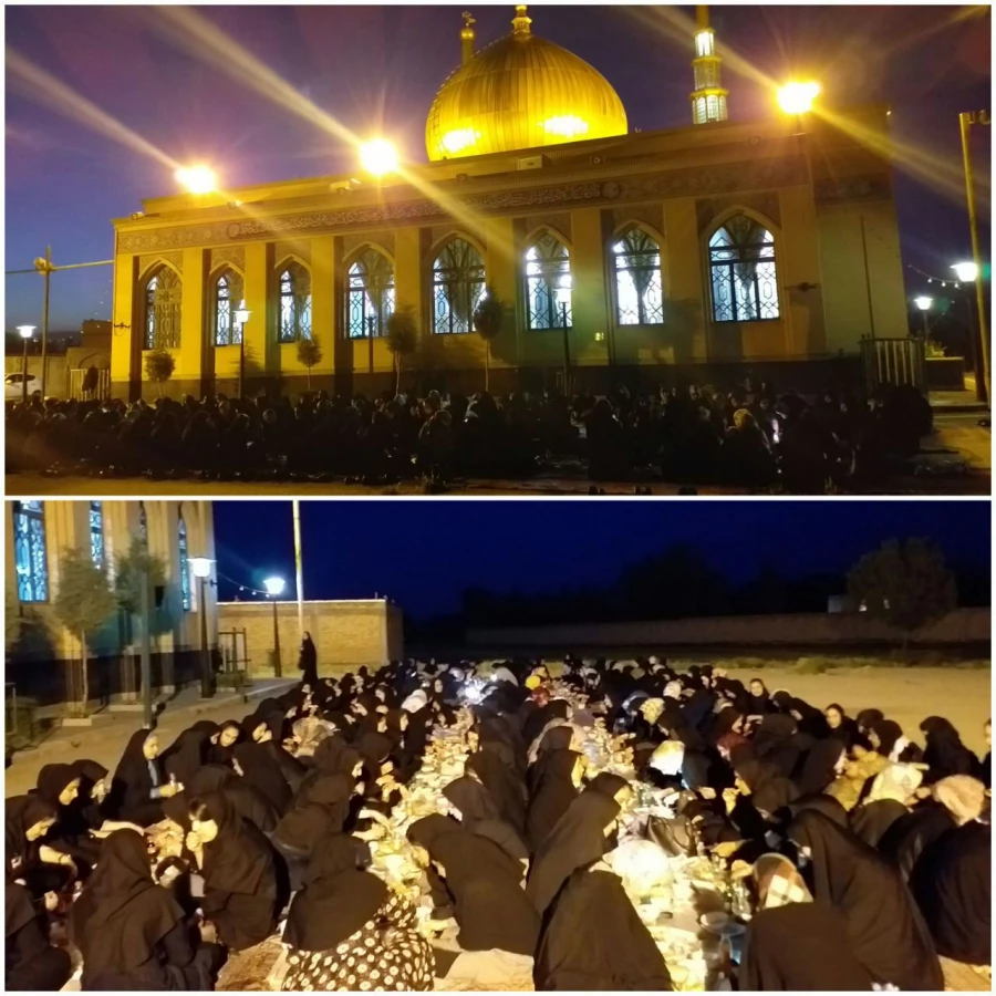 ضیافت افطاری مسئولین دانشگاه فرهنگیان آذربایجان غربی و دانشجومعلمان پردیس علامه طباطبایی ارومیه به مناسبت میلاد امام حسن مجتبی (ع) و روز اکرام در امامزاده غریب حسن ارومیه 2