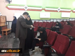 بازدید دکتر محمودلو و هیئت همراه از روند برگزاری امتحانات نیمسال دوم سالتحصیلی 98-97 در پردیس علامه طباطبائی آذربایجان غربی 5