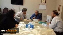 دکتر علی محمودلو سرپرست دانشگاه فرهنگیان استان آذربایجان غربی با دکتر عقلمند پژوهشگر و محقق تاریخ معاصر آذربایجان دیدار و گفتگو کرد 2