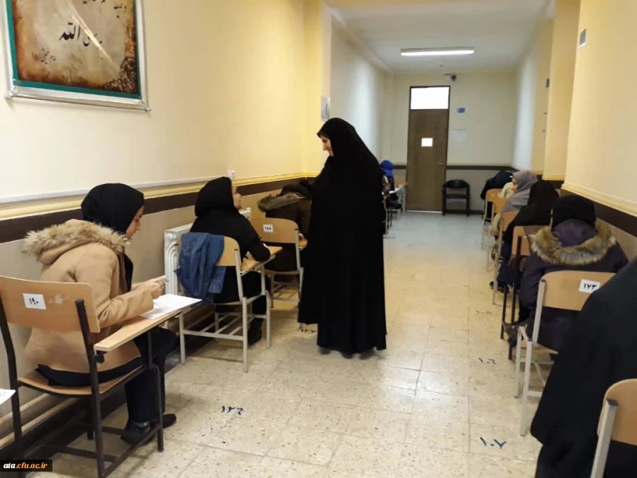 بازدید دکتر پایز از روند برگزاری امتحانات نیمسال اول 99-98 در پردیس علامه طباطبائی آذربایجان غربی 2