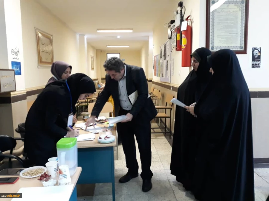 بازدید دکتر محمودلو مدیر امور پردیس های استان و دکتر پایز سرپرست پردیس علامه طباطبایی ارومیه از روند مصاحبه پذیرفته شدگان آزمون استخدام پیمانی وزارت آموزش و پرورش در سال 1398 3