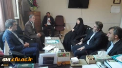 دکتر عادل نجف زاده منتخب مردم خوی و چایپاره در مجلس یازدهم با حضور در دانشگاه فرهنگیان آذربایجان غربی با دکتر محمودلو مدیر امورپردیس های استان دیدار و گفتگو کرد 2