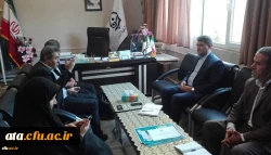 دکتر عادل نجف زاده منتخب مردم خوی و چایپاره در مجلس یازدهم با حضور در دانشگاه فرهنگیان آذربایجان غربی با دکتر محمودلو مدیر امورپردیس های استان دیدار و گفتگو کرد 4