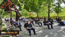 مراسم عزاداری سرور و سالار شهیدان امام حسین (ع) و یاران باوفایش با حضور مسئولین، اساتید، کارکنان و جمعی از دانشجویان در محوطه دانشگاه فرهنگیان استان آذربایجان غربی برگزار شد 2