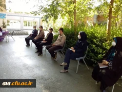 برگزاری جلسه شورای اداری پردیس علامه طباطبایی ارومیه با رعایت پروتکل های بهداشتی و در فضای باز 3