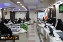 حضور دکتر پایز سرپرست پردیس علامه طباطبایی آذربایجان غربی در ویدئو کنفرانس وزیر آموزش و پرورش و مدیران زن آذربایجان غربی 2